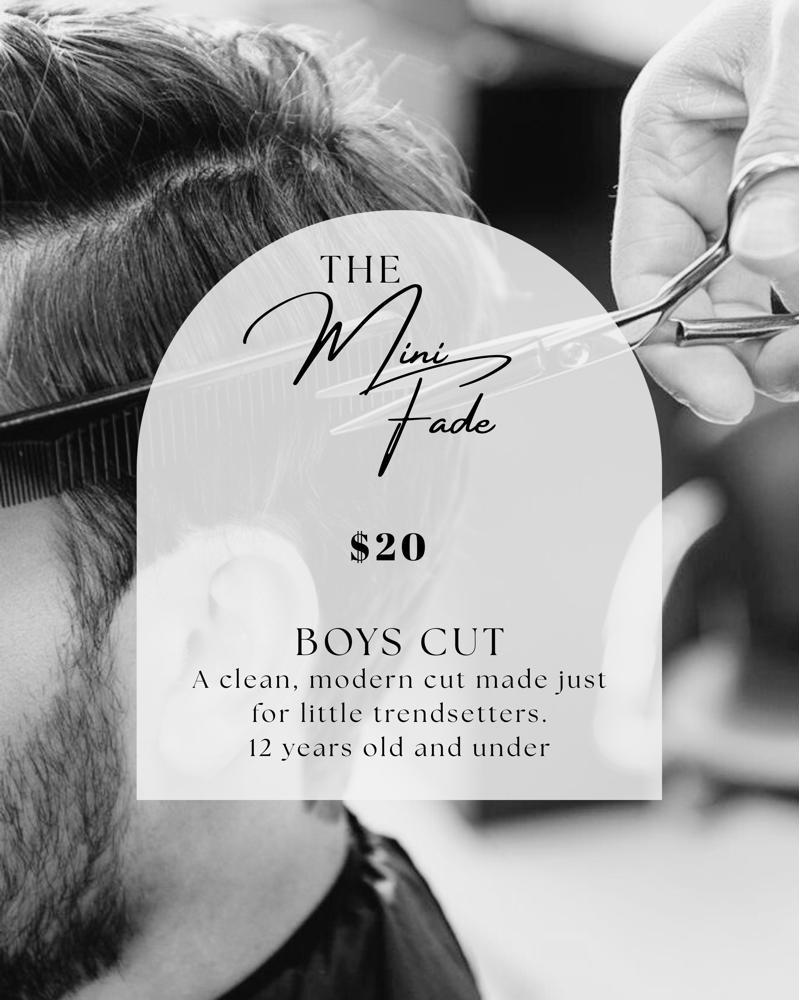 Boys Cut (12 and under) at Deeply Rooted Beauty in Nocona, TX