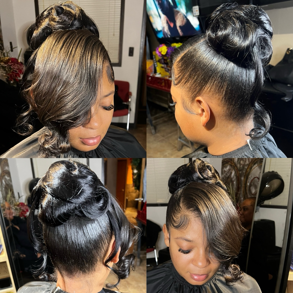 PROM/WEDDING UPDO BUN/PONY💕 at NERDY GIRL BEAUTY STUDIO ✨✨ in 48034