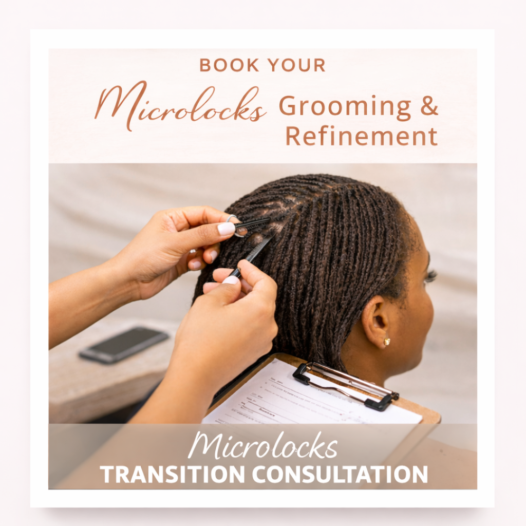 Microlocks Transition Consultation at Paradise Hair Promotions in Bedford Heights, OH