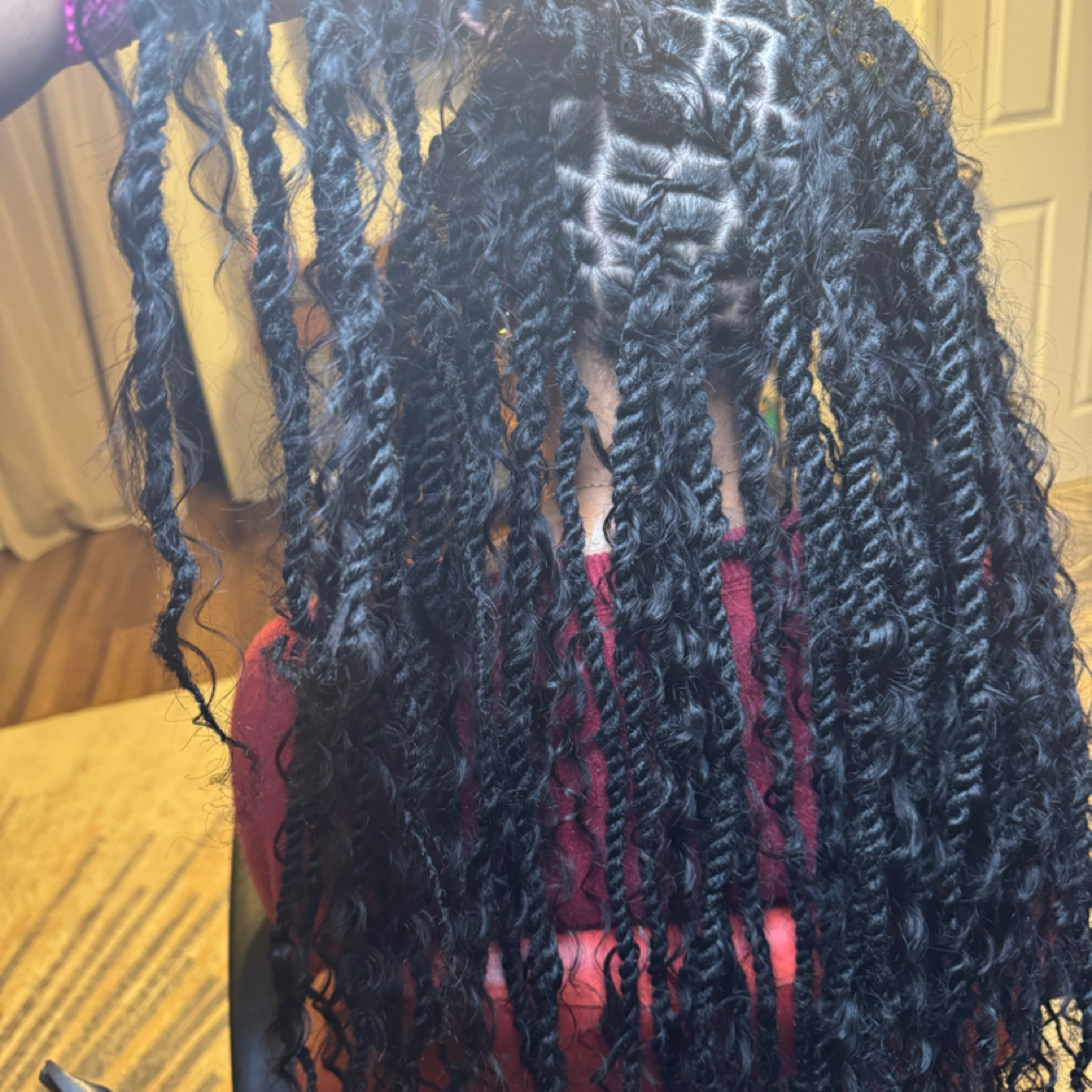 Twist Over Locs (boho) at Preciousstylez in Pittsburgh, PA