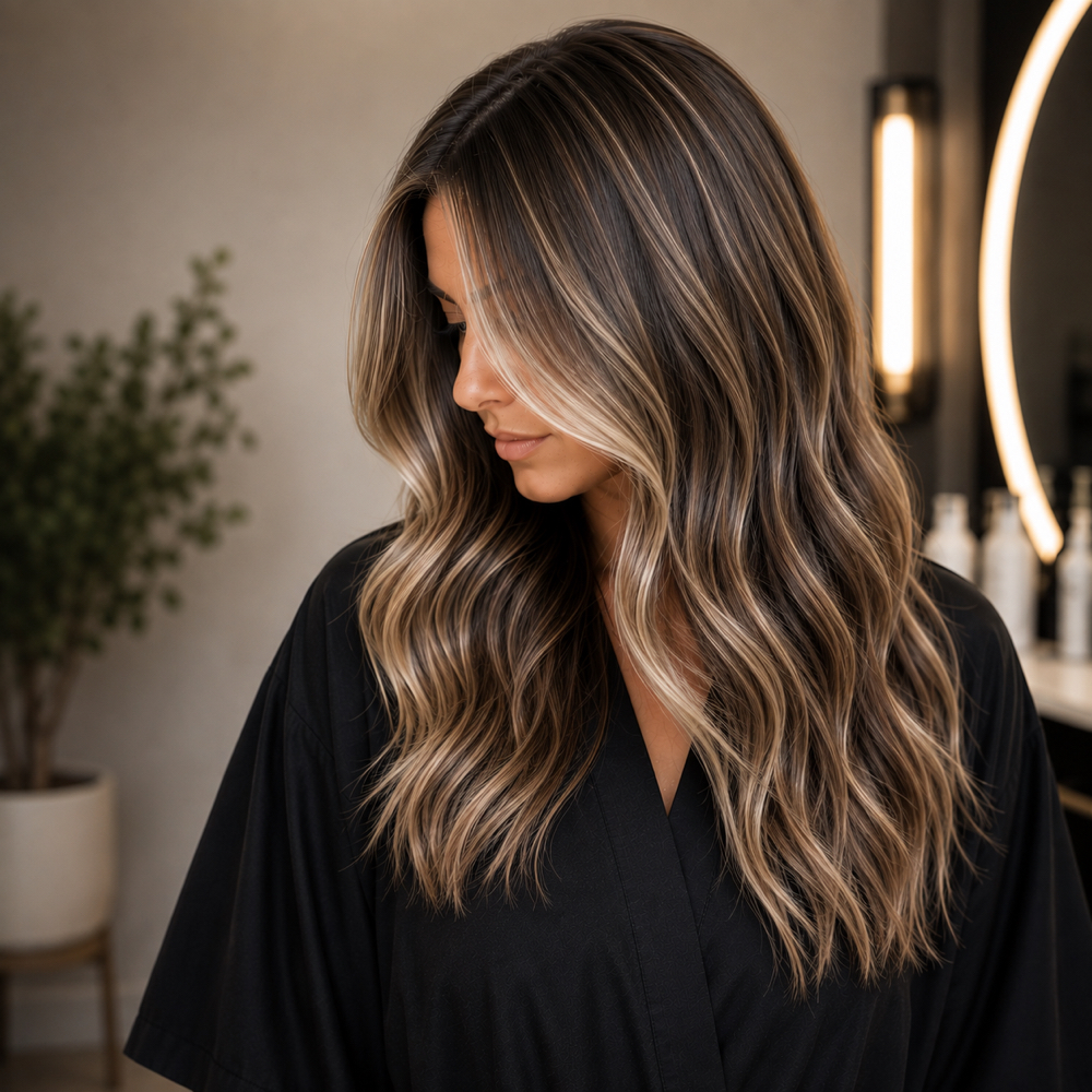 Partial Highlight at Allure hair salon in Lubbock, TX
