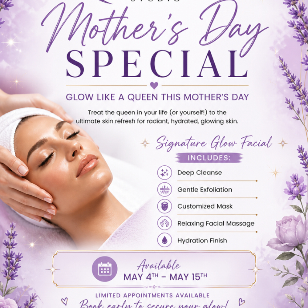 Mother’s Day Special Facial at Lavender Glow Studio in Odessa, TX