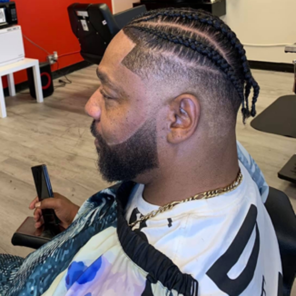 Mens Haircut With Braids at Stylesbylaney25 in Wichita, KS