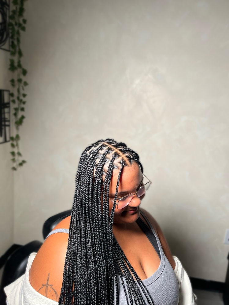 Basic Knotless Braids at By Mia Maya in San Antonio, TX