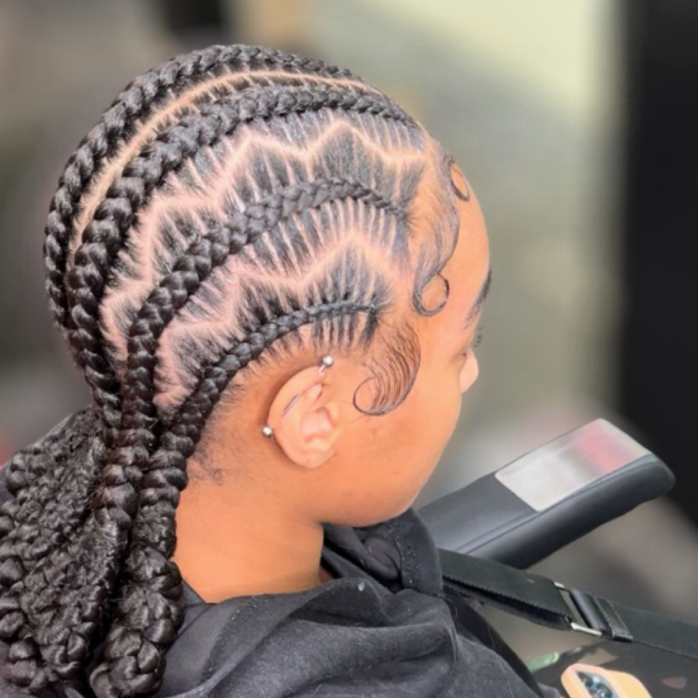 6 Feed Ins/Stitch Braids at Ask For Leah in Stockbridge, GA