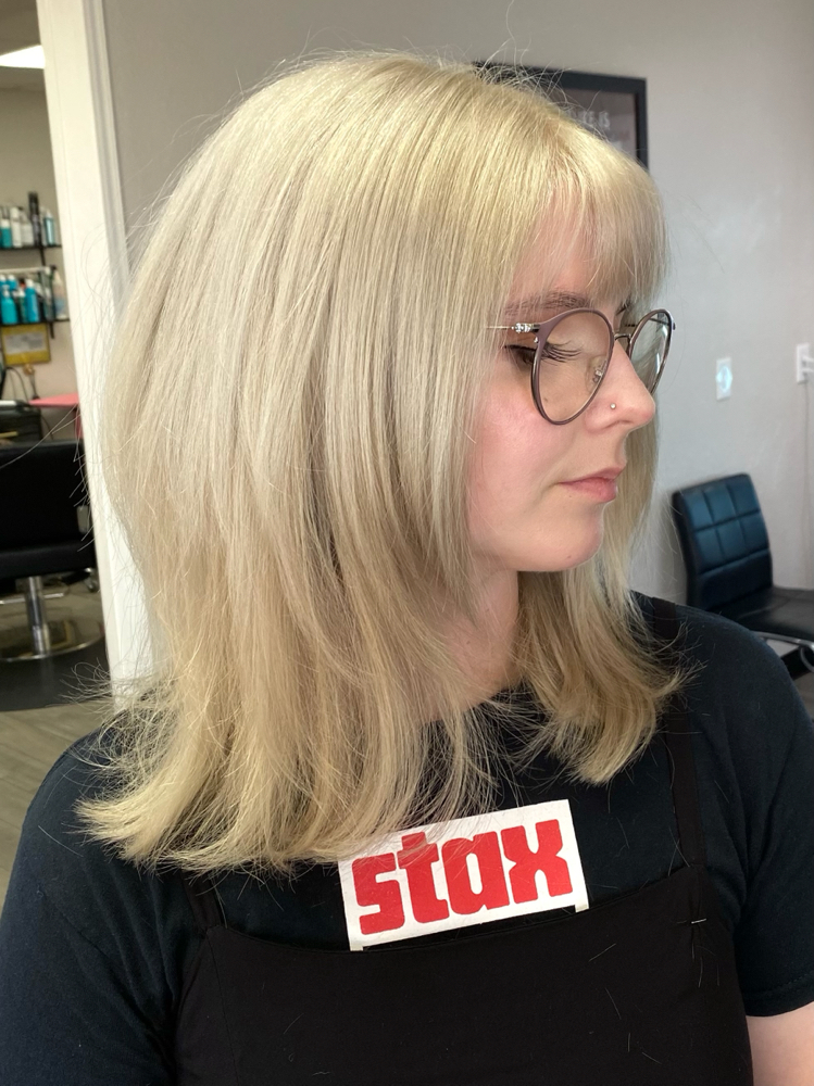 On Scalp Blonding at Rustic Roots Salon + Spa in Hesperia, CA