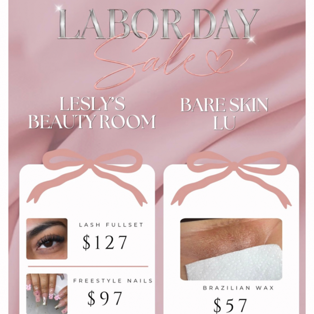Labor Day BARESKINLU at Lesly’s Beauty Room in Rockville, MD