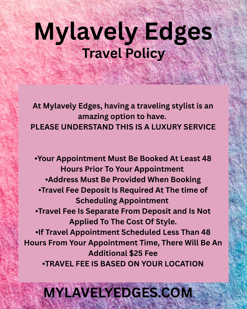 Travel Fee Outside Tampa Limits at Mylavely Edges in Tampa, FL