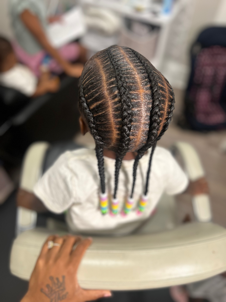 Kids Braids Hair Added (5 And Under)