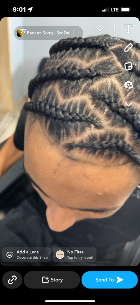 Men's Hair Braiding Service