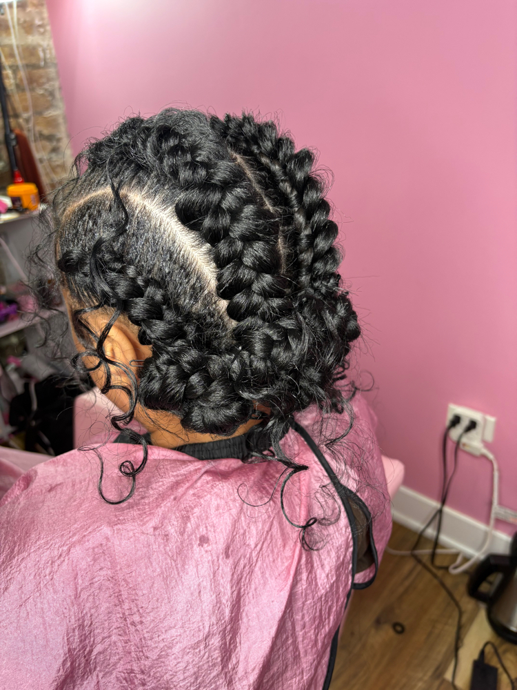 4 Feed In Braids at NiyahTheStylist in Chicago, IL