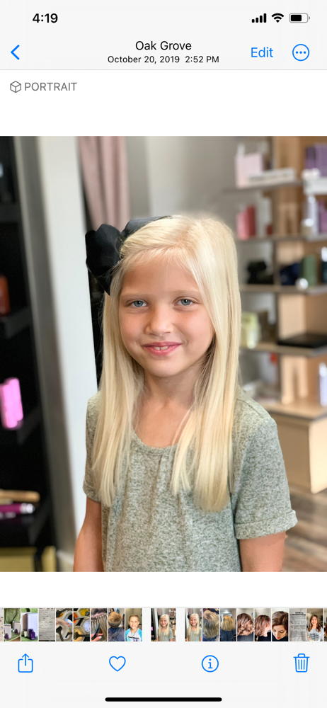 Child's Dry Haircut