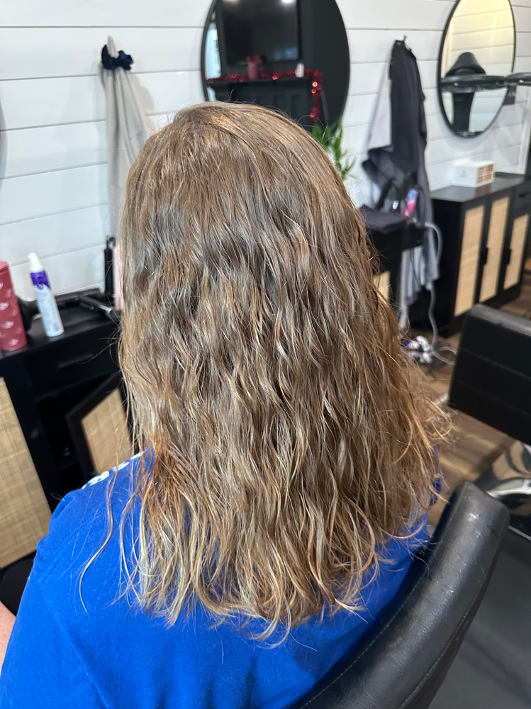 shoulder length perm