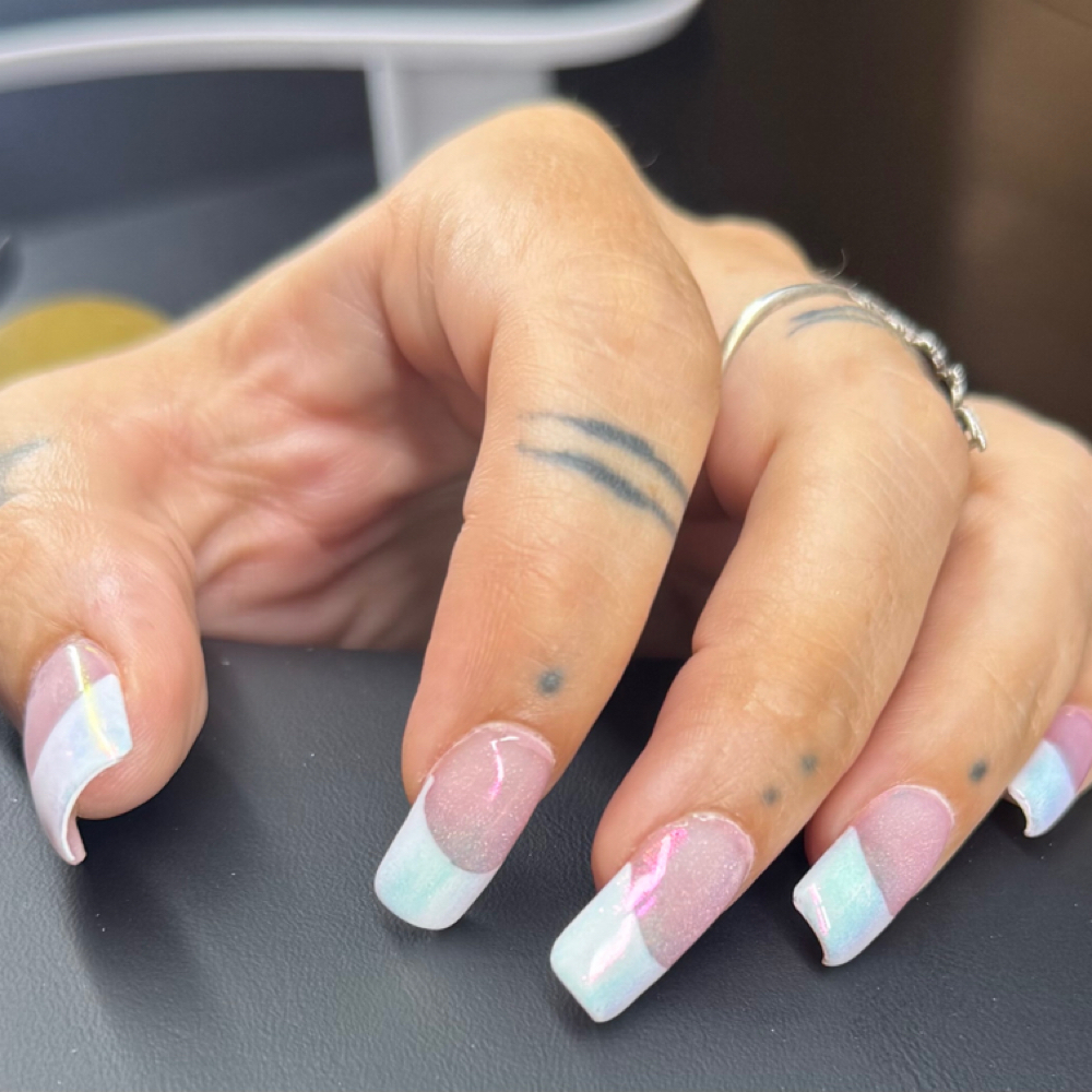 French Tip Manicure at HD Nails 918 in Ponca City, OK