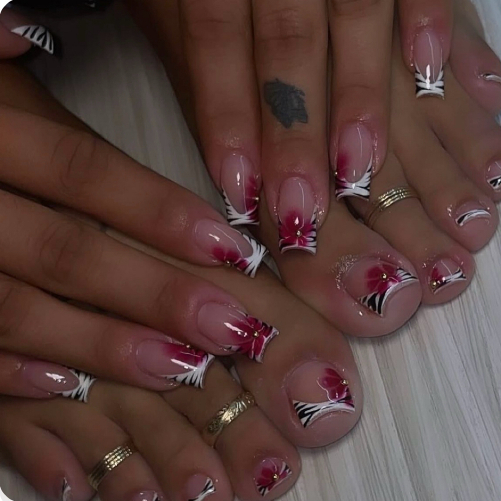 Acrylic Mani-Pedi at SetsbyShorty in Downtown Los Angeles, CA