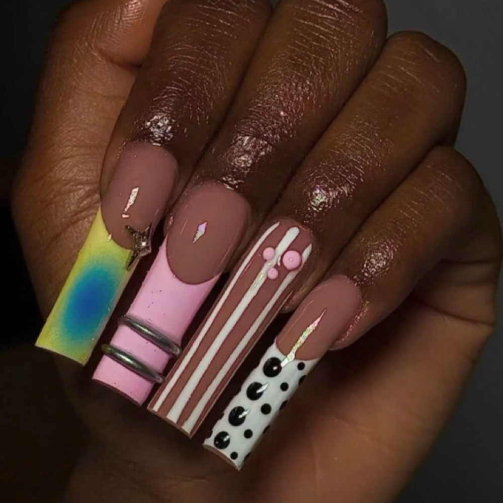 • Long Acrylic Set & Pedicure at Kandys Glam Bar LLC in San Antonio, TX