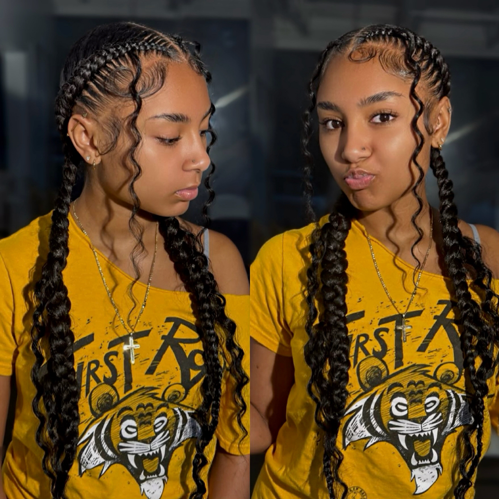 2 Stitch Braids 🎀 at The Hair Confidence in Kansas City, MO