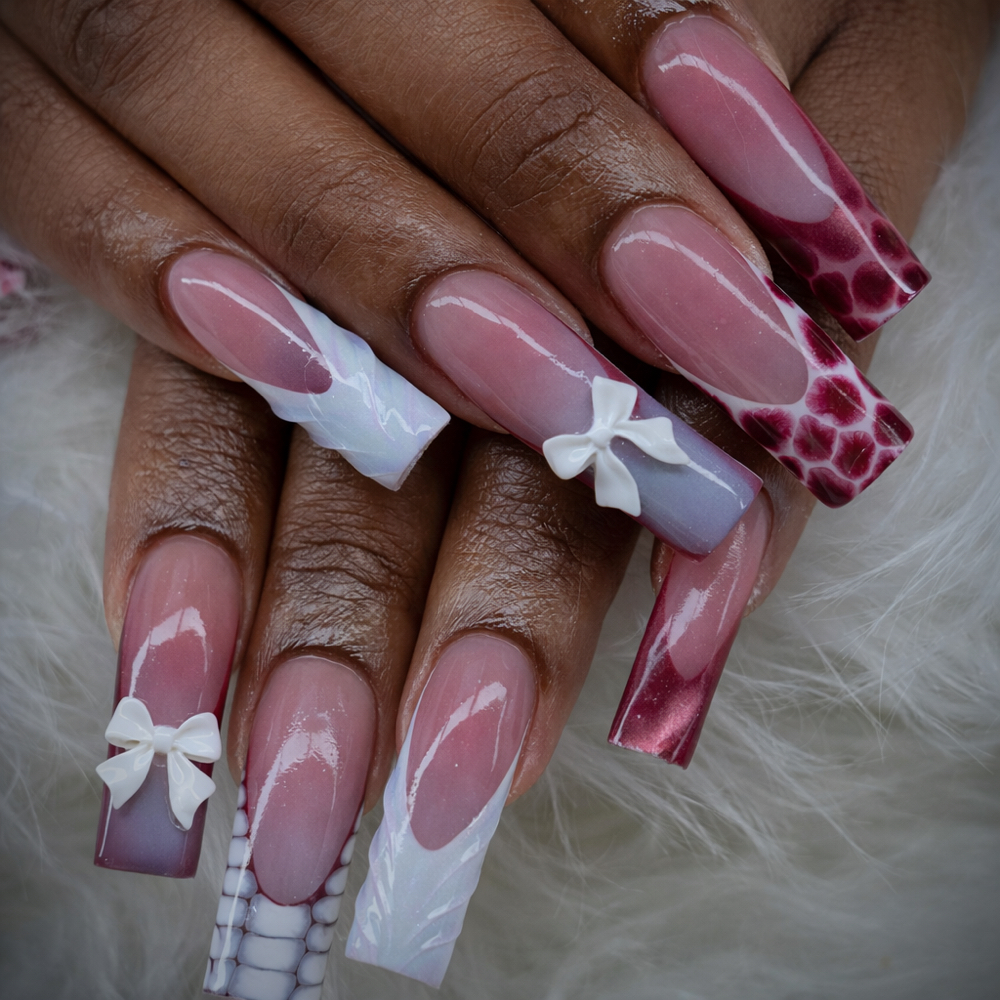 Request Fullset With Nail Art at Rebel nails in New York, NY