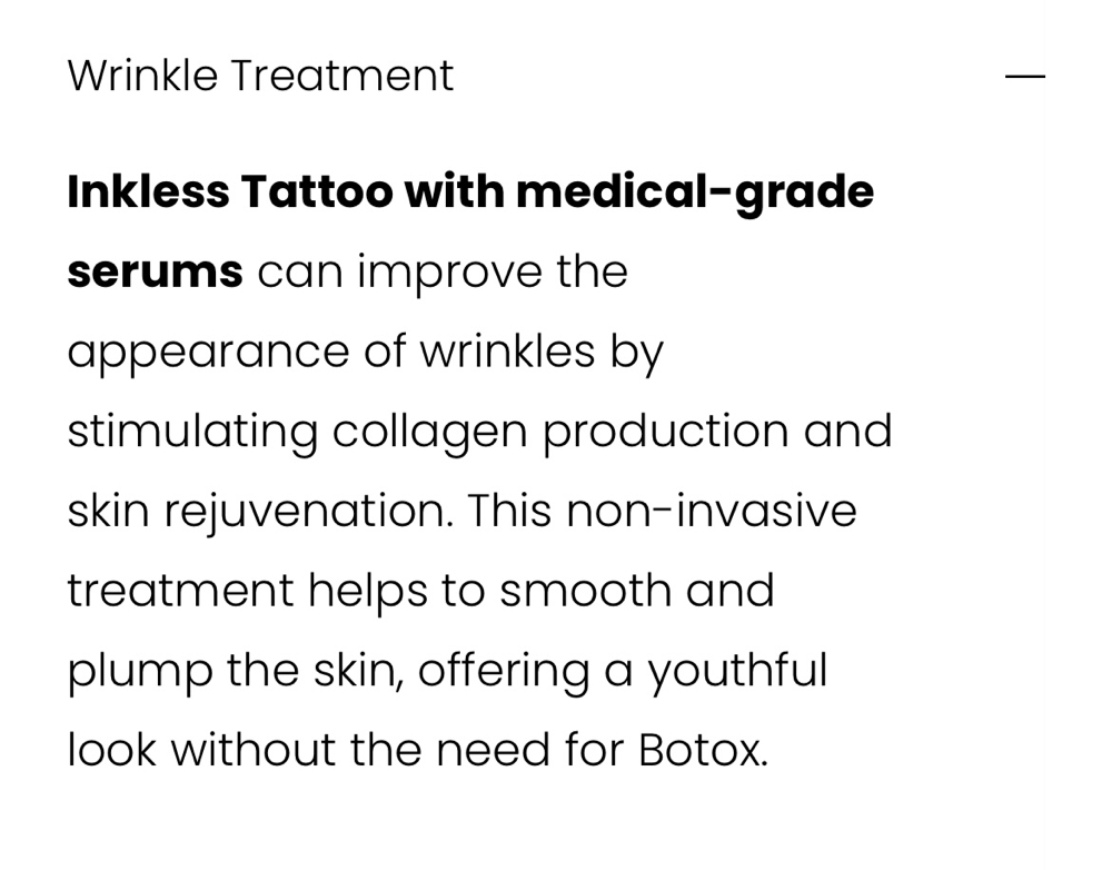 Wrinkle Treatment: Full Face