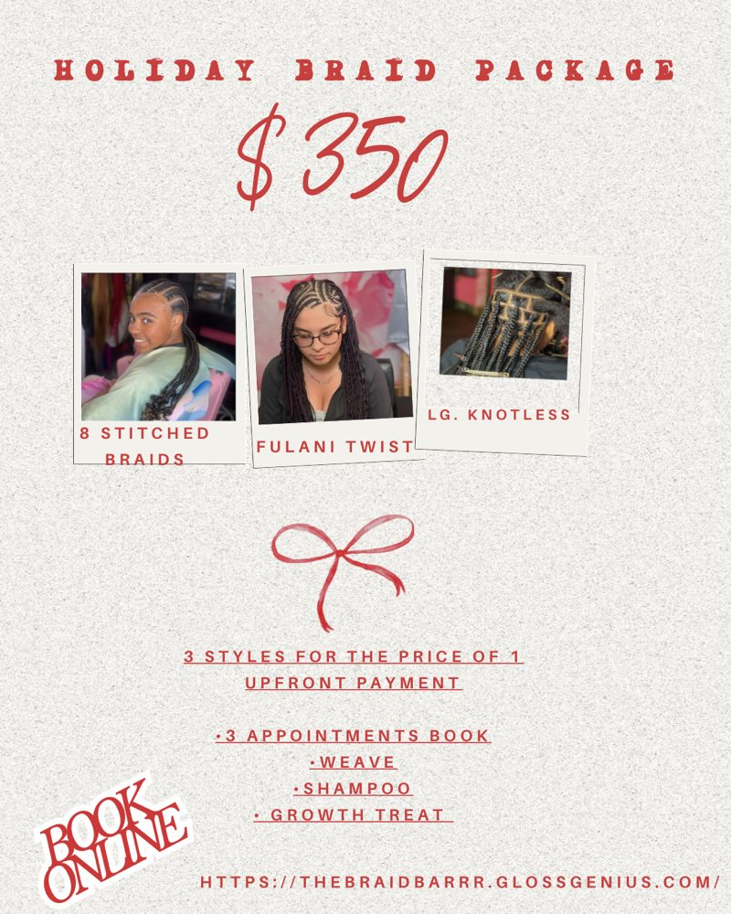 HOLIDAY PACKAGE at The Braid Bar in Orlando, FL