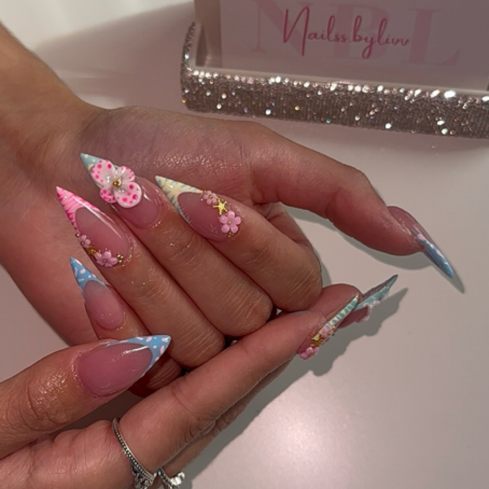 Long Full Set at Nailss.bylivv in Leominster, MA