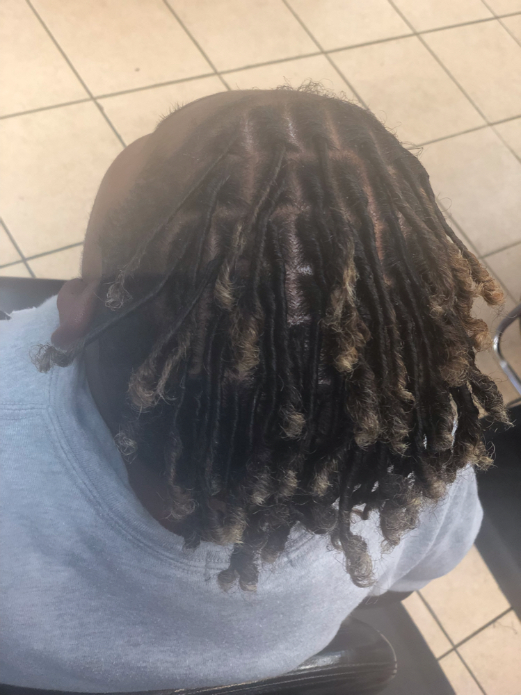 Starter Locs On Flat Top Hair