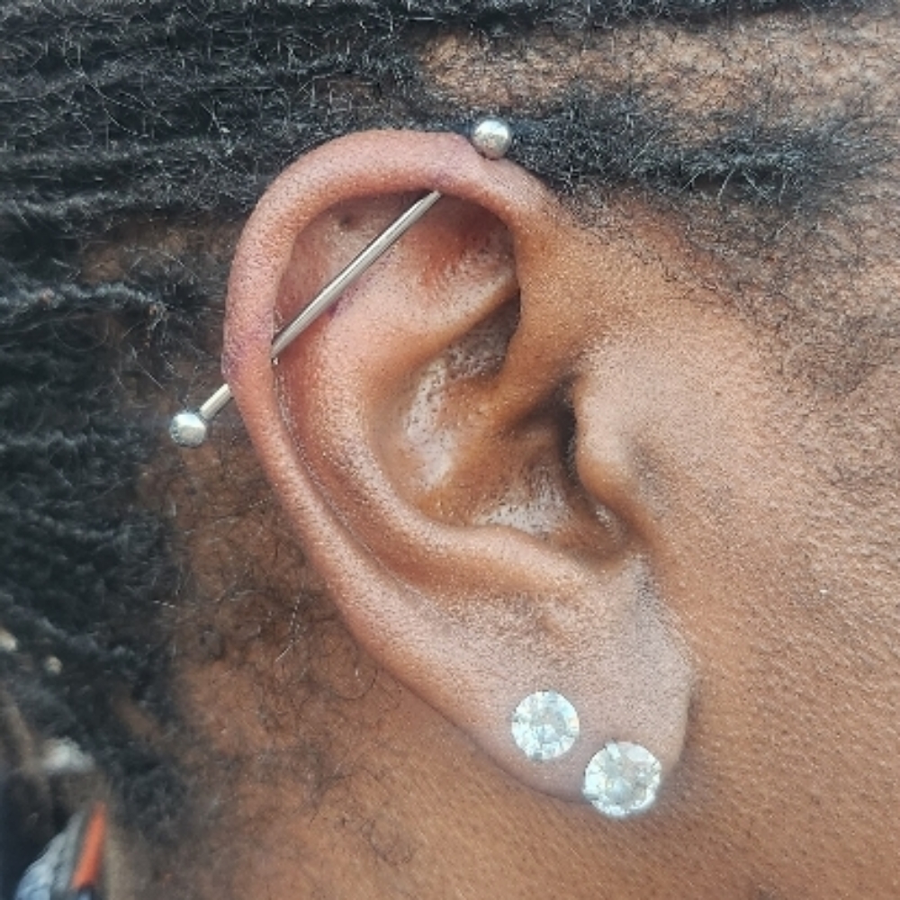 Industrial Piercing at Sagrado Salon and Skin in Richland, WA