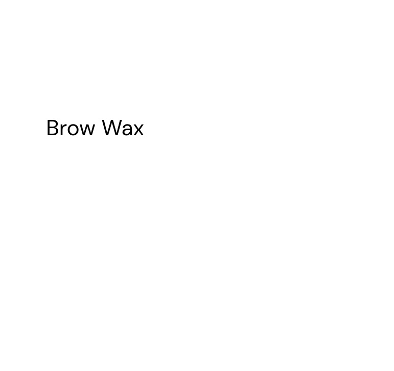 Eyebrow Wax