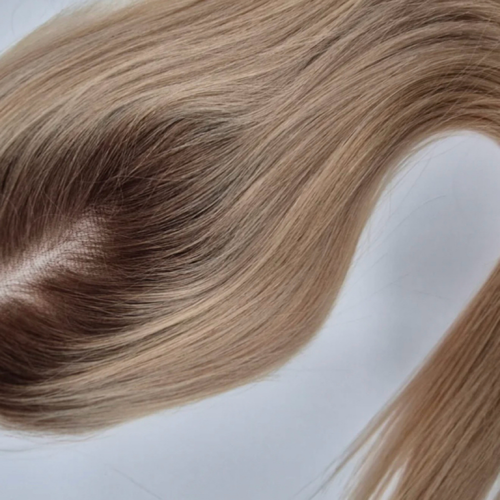 Meshless Hair Topper Initial Instal at Hair by Kristen at Renewed a Luxury Salon in Granbury, TX