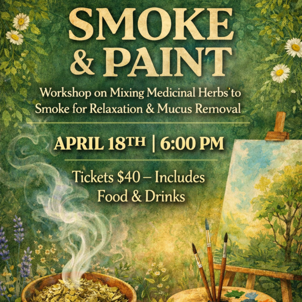 Smoke & Paint Wotkshop at Energy healing retreat in Columbia, SC