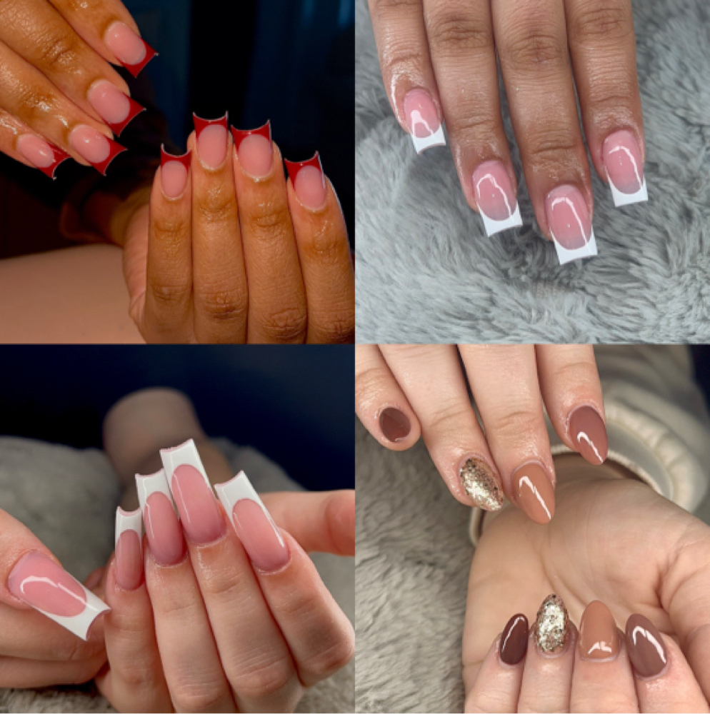 Full set - Plain jane, Frenchies at nailedbylana in okc, OK