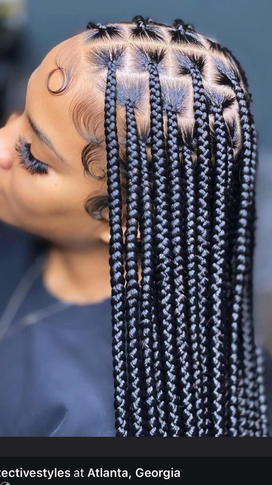 Knotless Braids (Medium) at Cherry On Top Studio in Norcross, GA