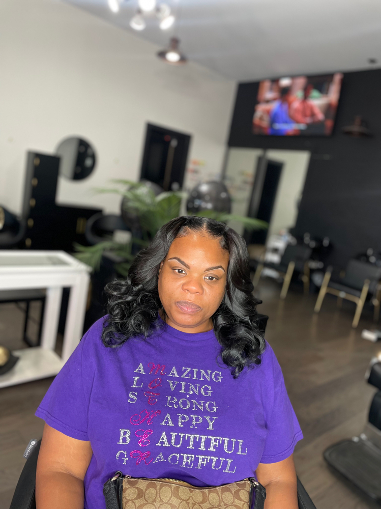 Sew-in With minimum Leave Out