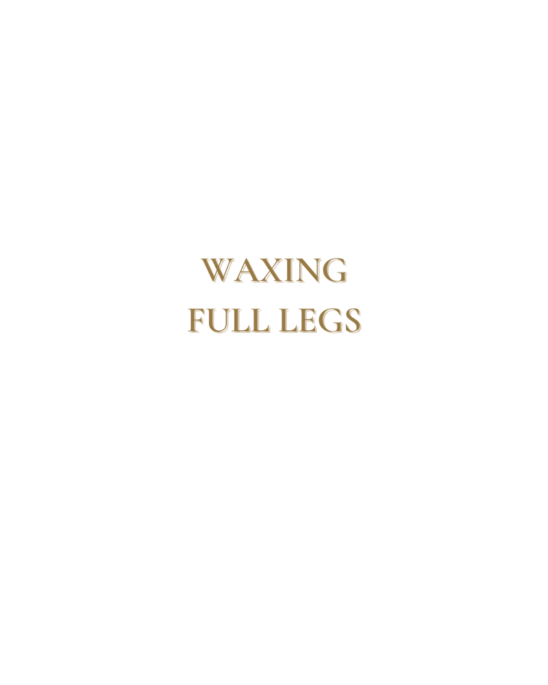 Waxing - Full Legs