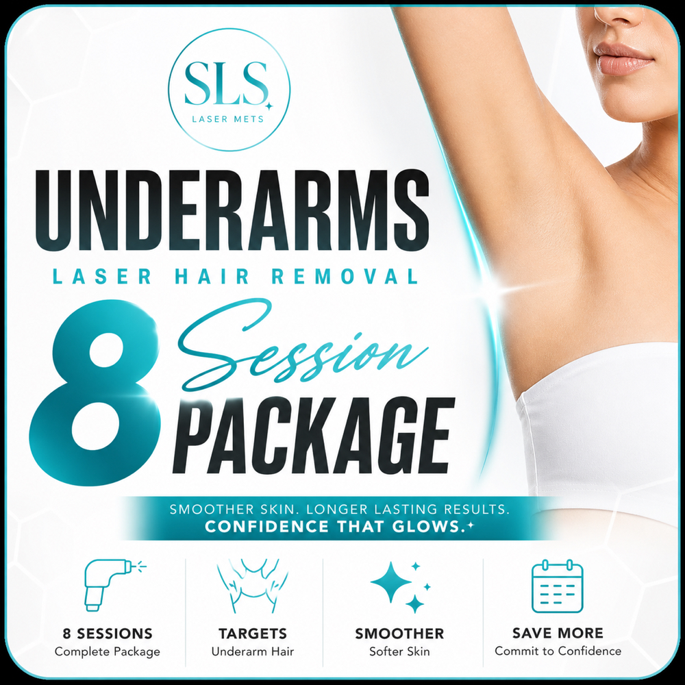 Laser underarms 8-sessions at SLS Laser Medspa in Ontario, CA