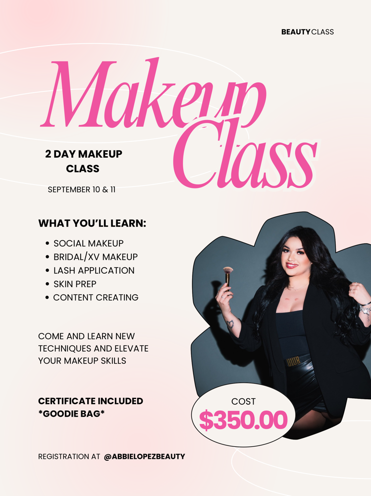 2 Day Makeup Course at Abbie Lopez Beauty in Mcallen, TX