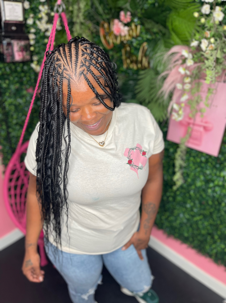 Flip Over Fulani Braids