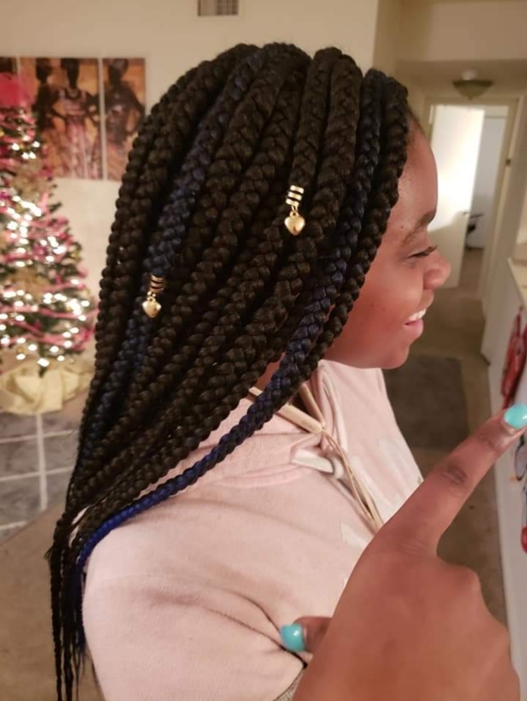 Large Traditional Box Braids