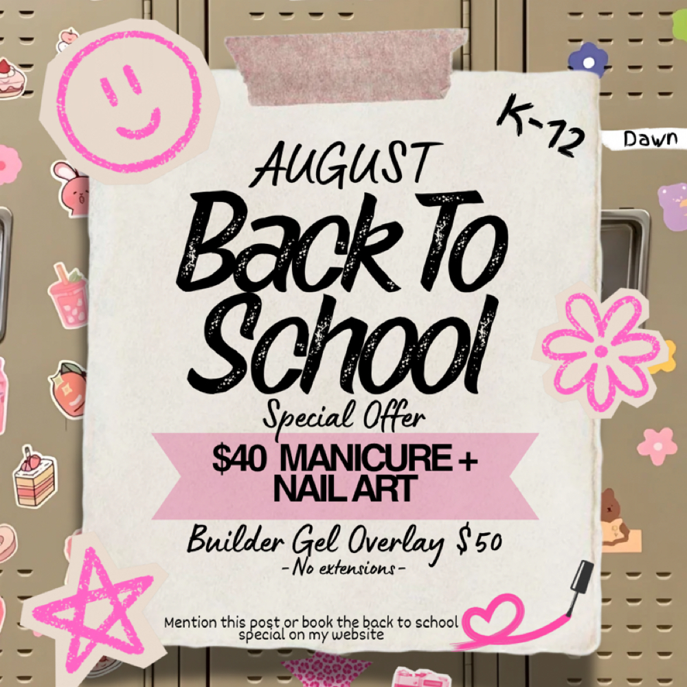 Back To School Manicure at The Dawn Of Nails in Branson, MO