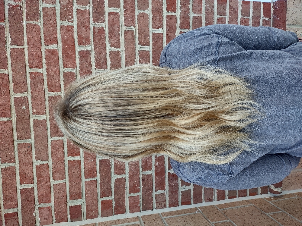 Full look foiled highlights