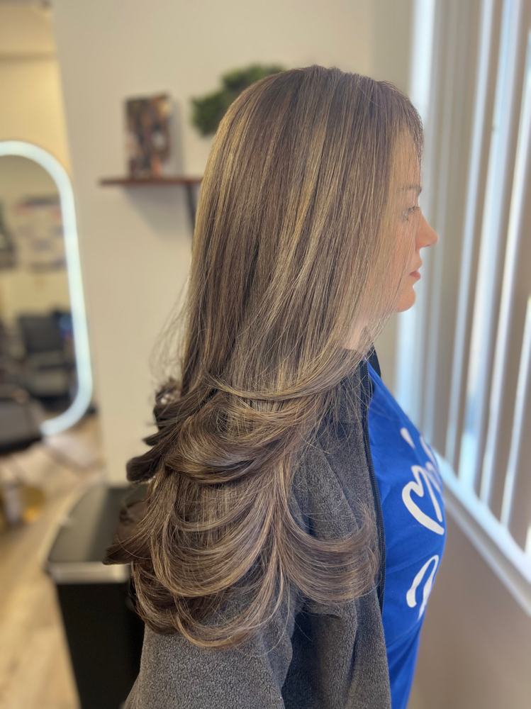 Partial Highlights + Blowout at Styles By Melissa in Fitchburg, MA