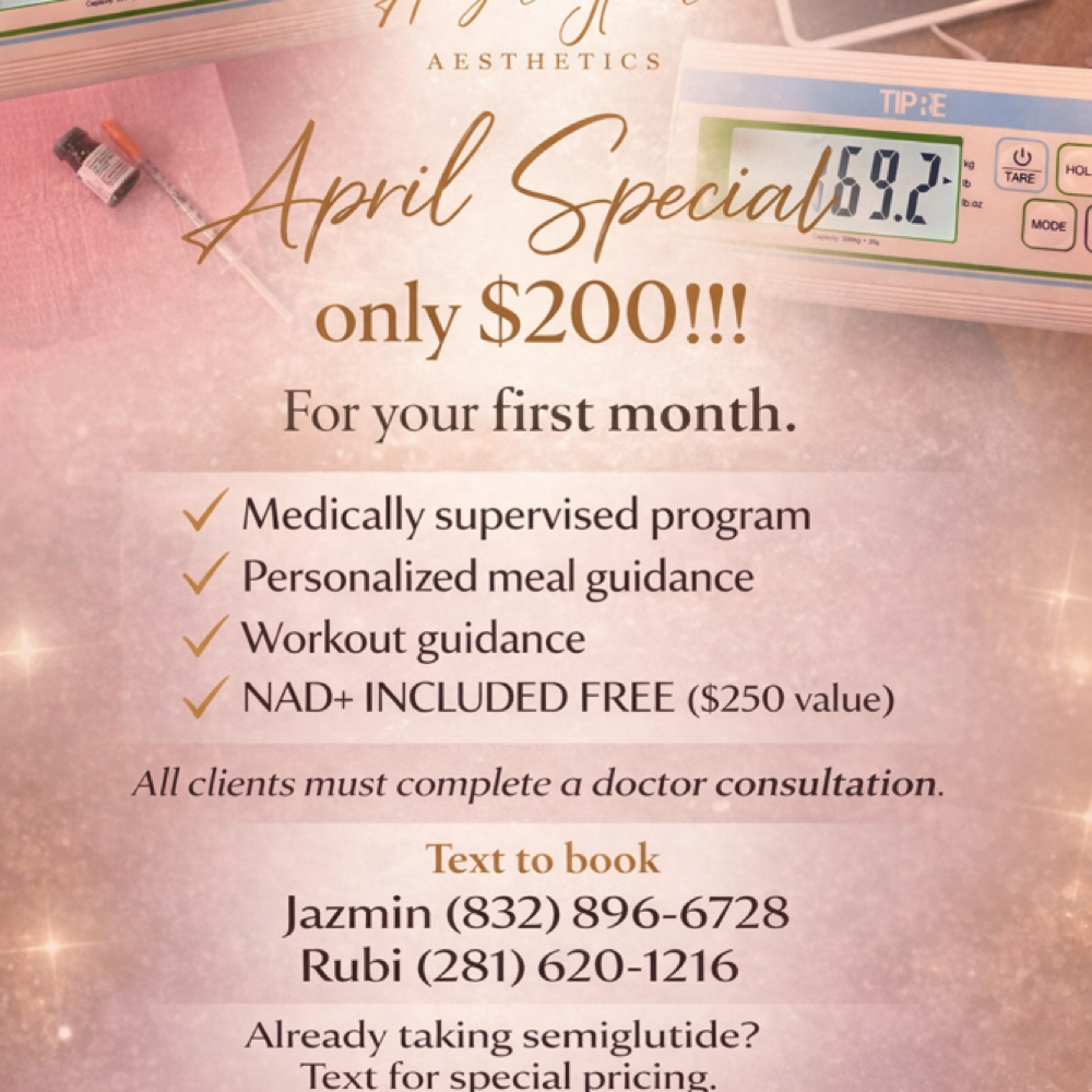 Semiglutide with NAD+ at HighGlam Aesthetics in Houston, TX