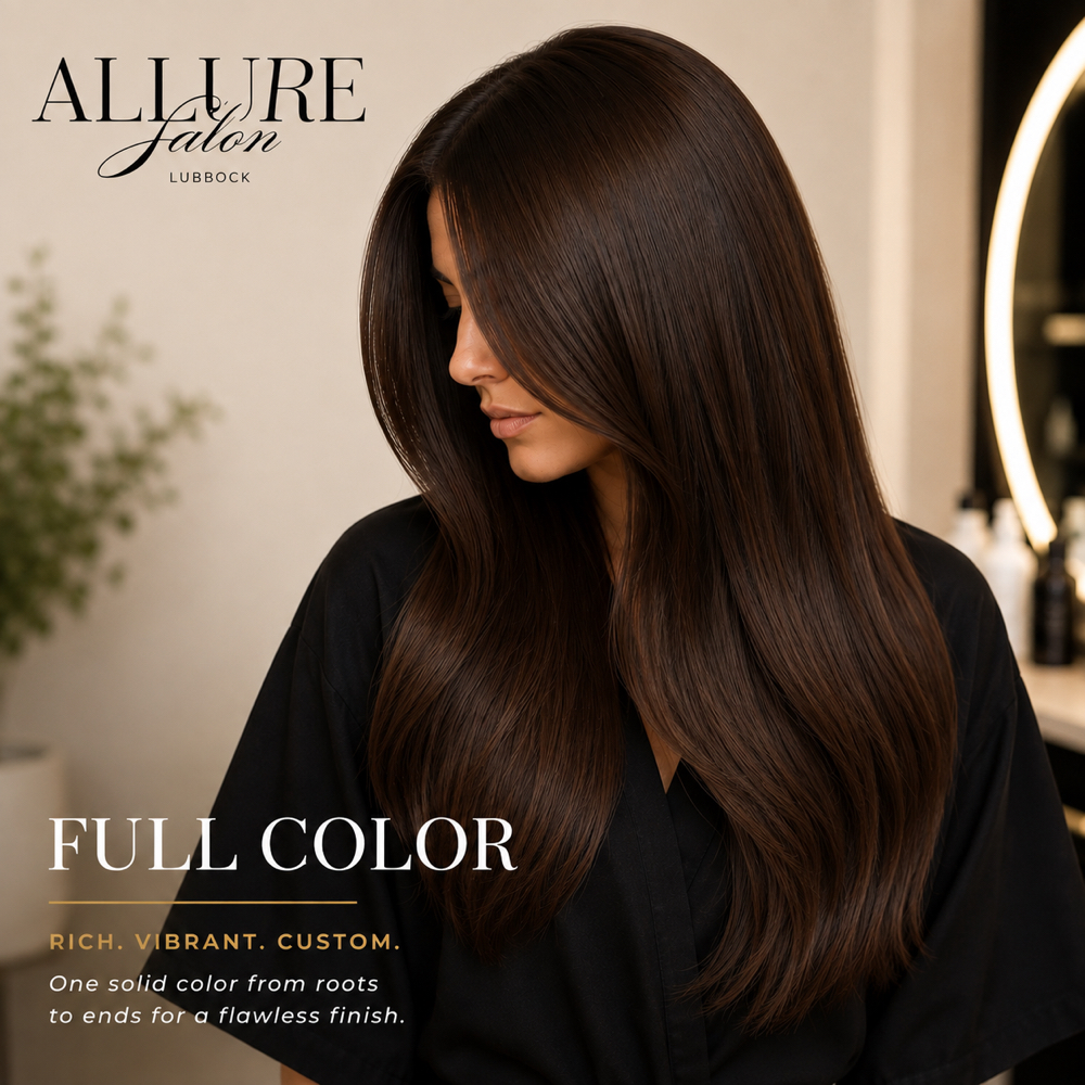 Full Color at Allure hair salon in Lubbock, TX