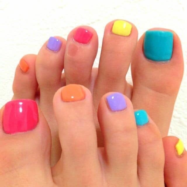 Polish Change On Toes