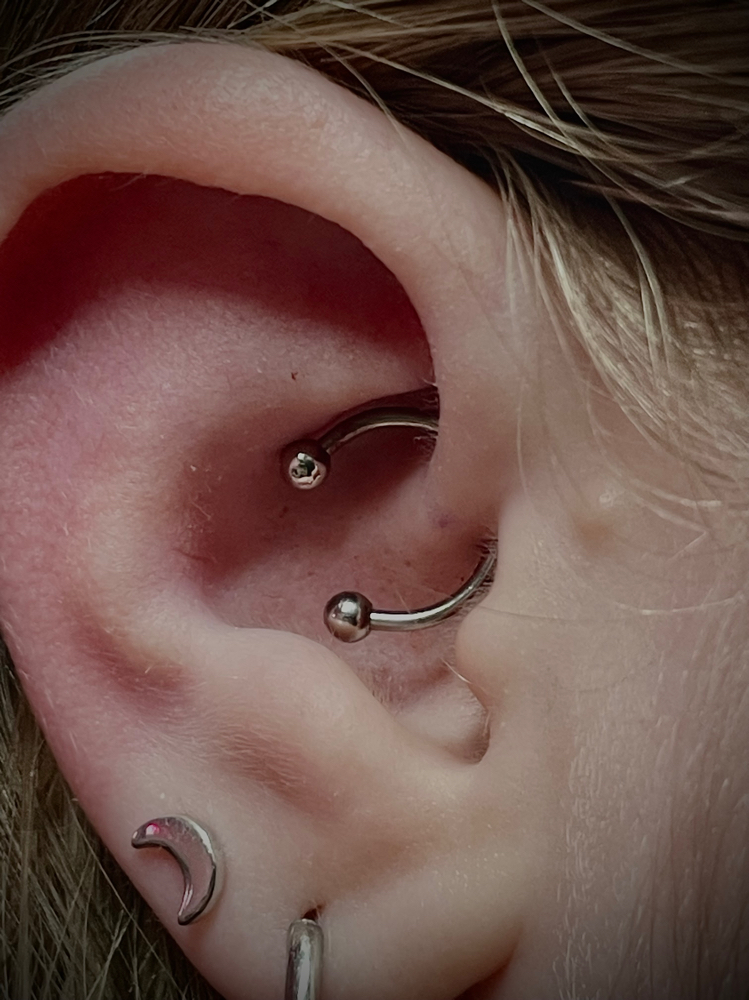 Daith at Dark Age Piercings by Sarah in Denton, TX