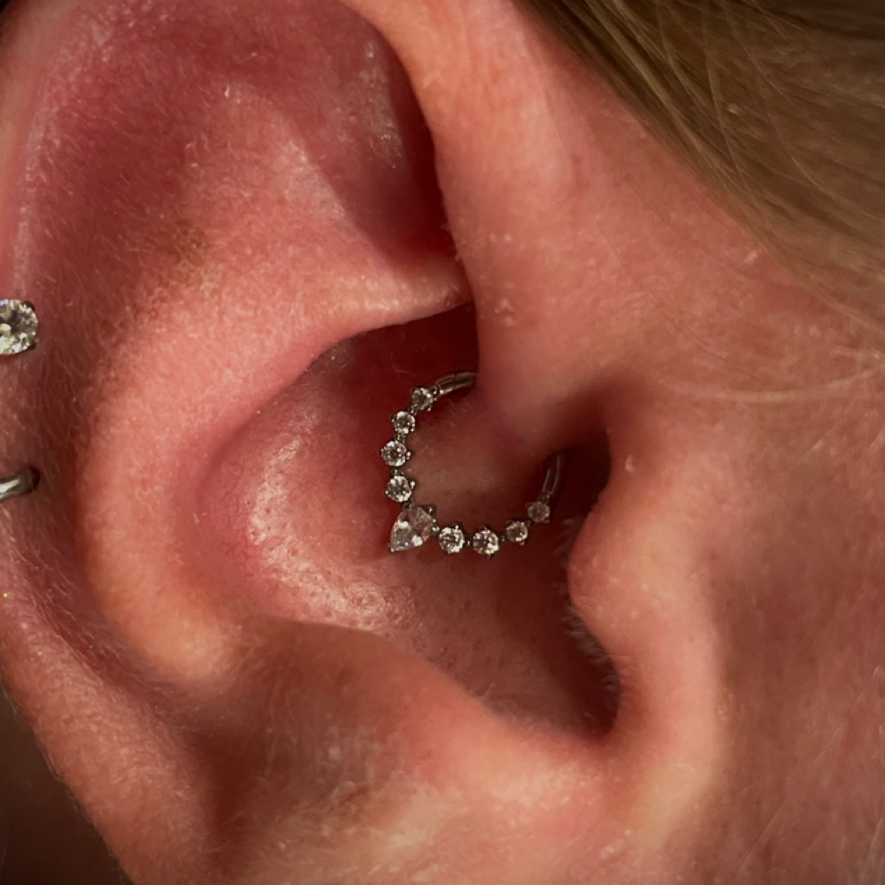 Daith at Dark Age Piercings by Sarah in Denton, TX