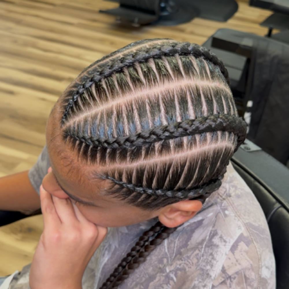 4 Braids (NO ADDED HAIR) at GlammedByReesa in Walnut Creek, CA