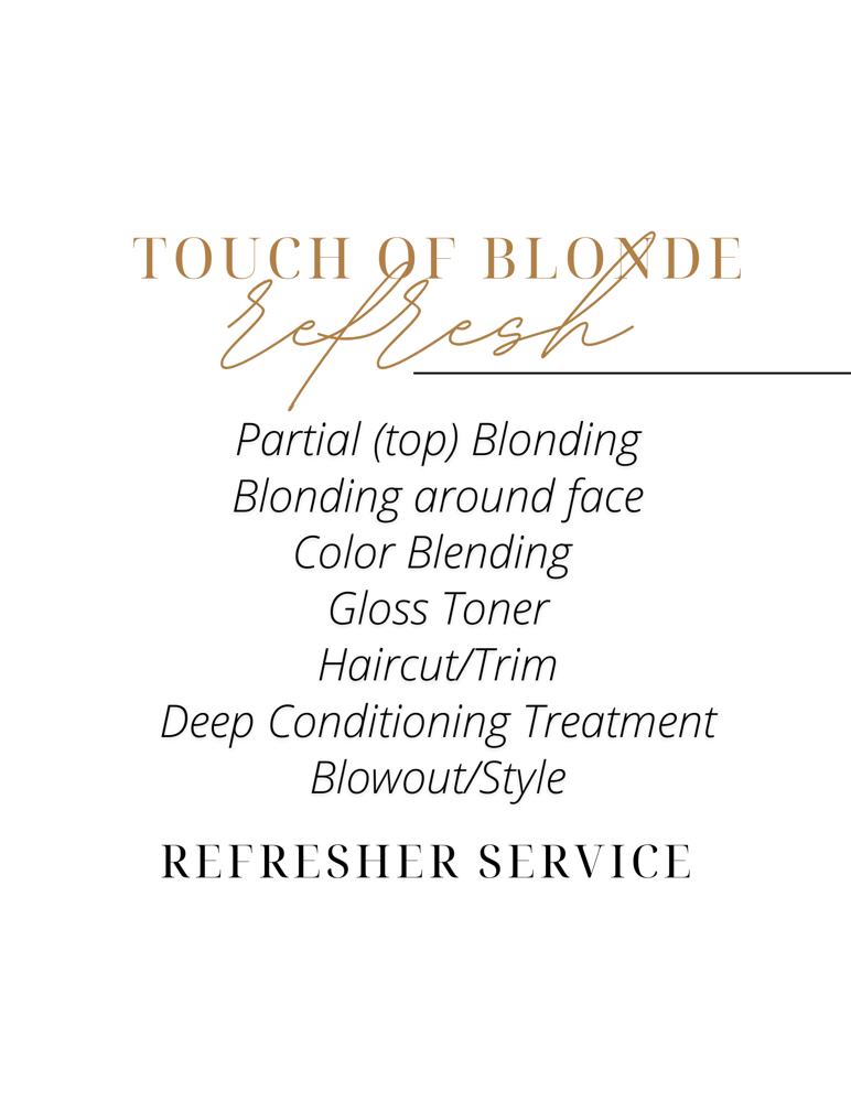 3. Touch Of Blonde Refresh Package