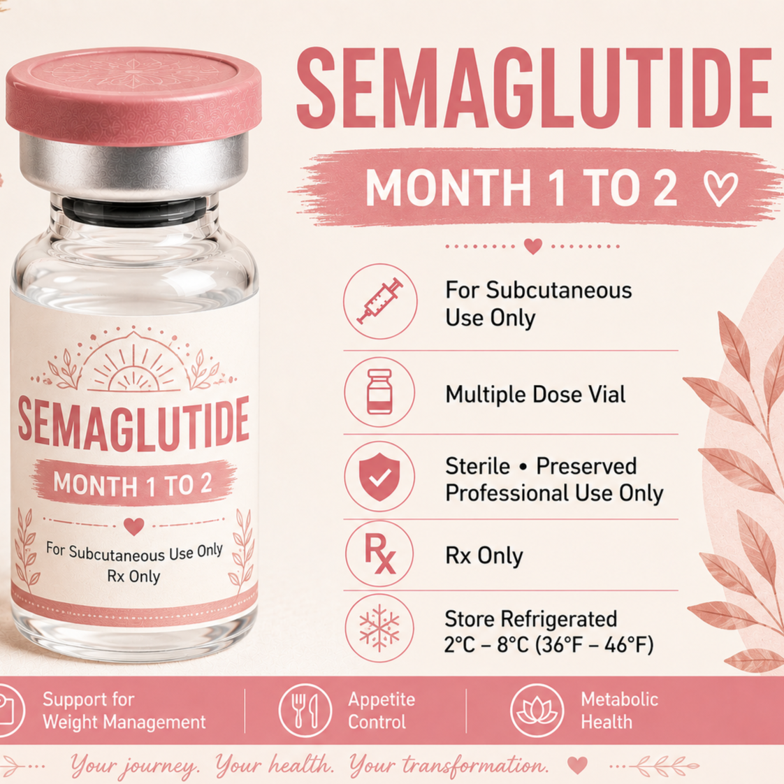 GLP 1: SEMAGLUTIDE MONTH 1 & 2 at Well Life Integrated Medical LLC in Okeechobee, FL