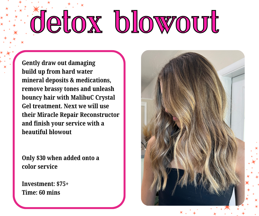 Detox Blowout at Hair Of Confidence in Somers, CT